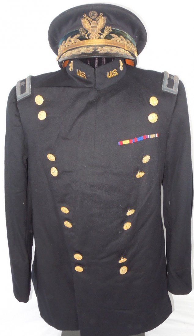 1912 US Army General Insular Affairs Uniform Cap Named: Original M1902 uniform jacket, dress cap, carrying box from Brigadier General Frank McIntyre, who served as the Chief of Insular Affairs from 1912-1929. Extremely rare. The cap is made by the M.C. Lil