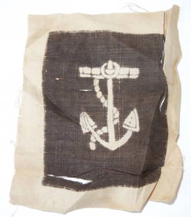 Civil War US Navy Uniform Patch CSA Union: Vintage original Civil War era Navy patch insignia. Consignor notes it is CSA, but other references show it was used by Union Sailors as well.