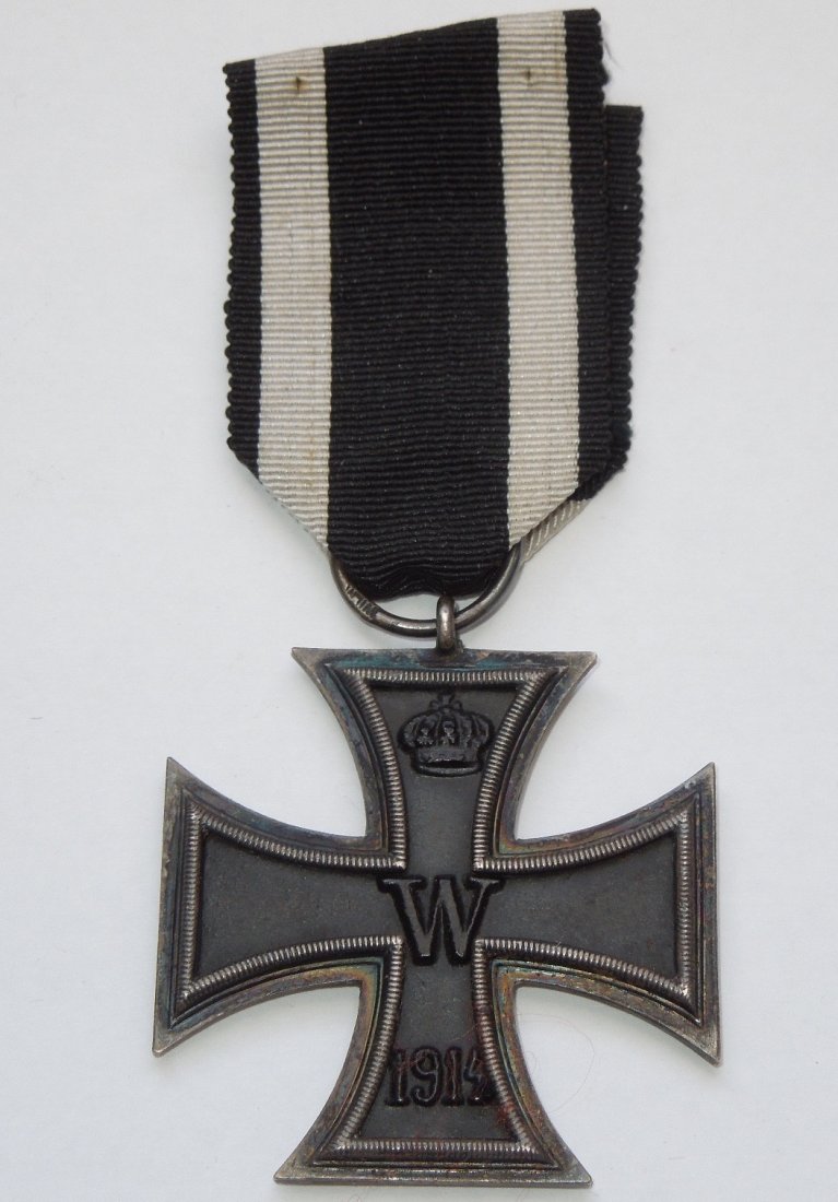 WWI German Iron Cross 2nd Class by H.R. Wilm Berlin: Original WWI Iron Cross 2nd Class stamped Wilm on the ring.