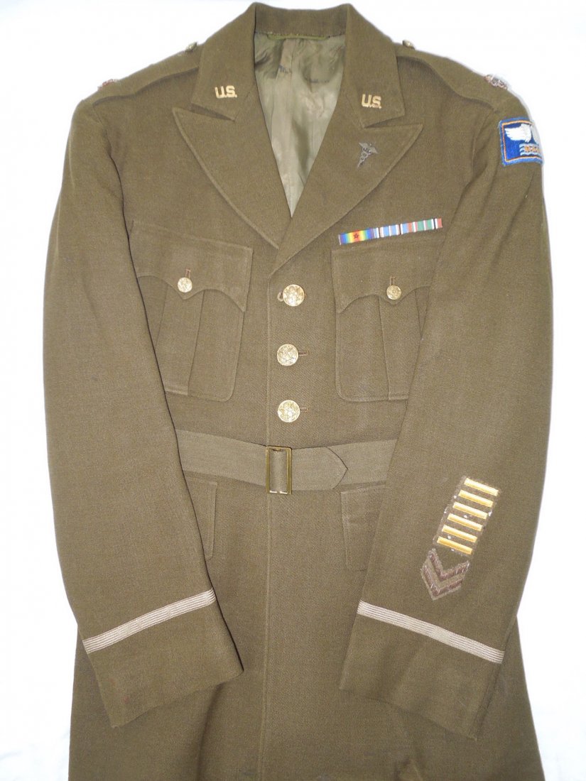 Named WWI WWII MAAF Named Doctor Uniform: WWI - WWII US Army Lt. Colonel Dr. Wilfred L. Shaw uniform jacket. He was with Naval Aviation overseas in WWI and then in WWII as a medical doctor became an Army Officer stationed with the 12th AAF an