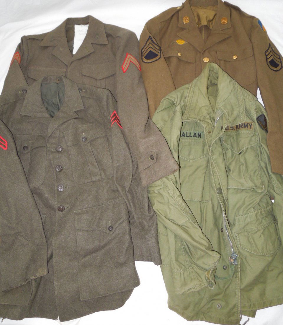 WWII USMC Army Infantry Named Uniforms Lot M65 Jacket Aug 14, 2021