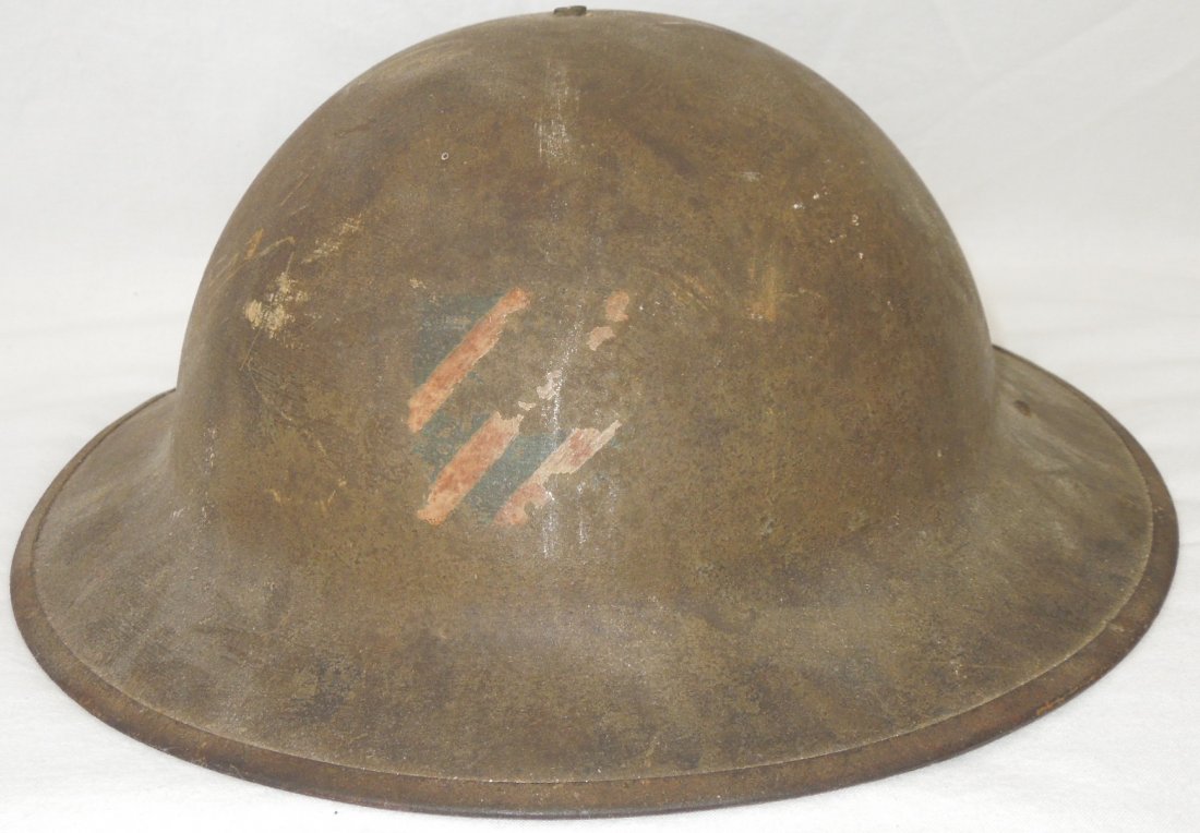 WWI 3rd Infantry Div. Painted Doughboy Helmet (1 of 4)