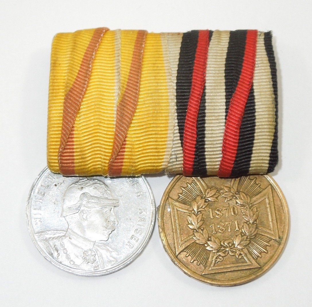 WWI Germany Medal Bar Kaiser Wilhelm Franco Prussian (1 of 2)
