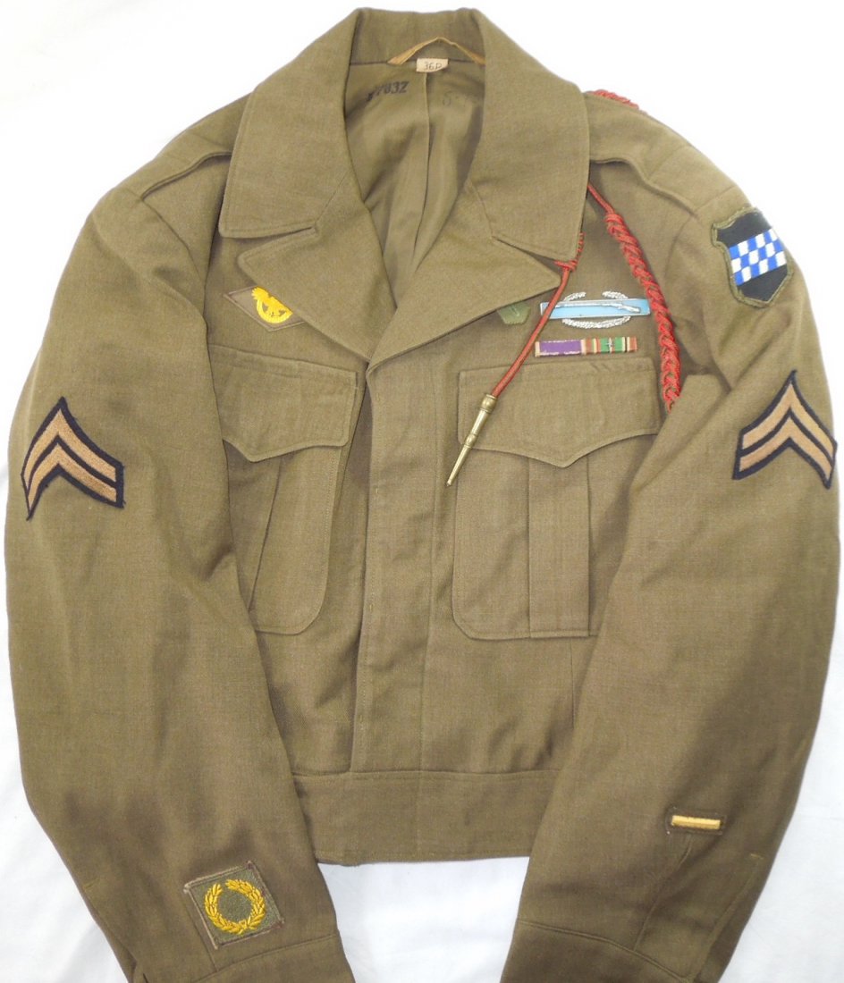 WWII US ARMY CBI UNIFORM – TUNIC, CAP & PANTS - DATED | eBay
