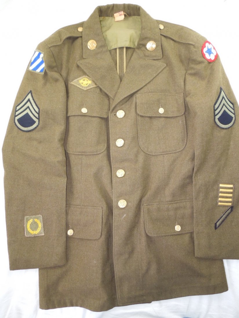 WWII US 3rd Infantry Div. Uniform German Made Ruptured (1 of 5)