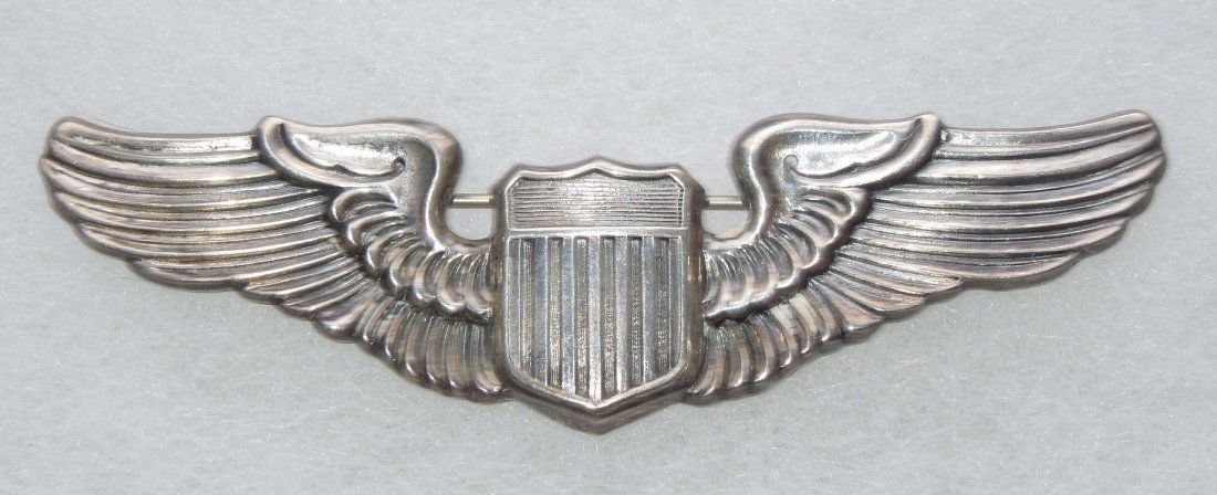 WWII Sterling USAAF Full Sized Sterling Pilot Wings (1 of 2)