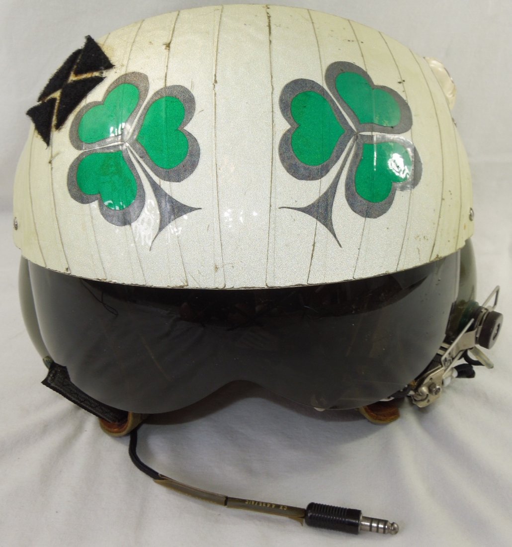 US Gentex Pilot Helmet With Unit Decals (1 of 4)
