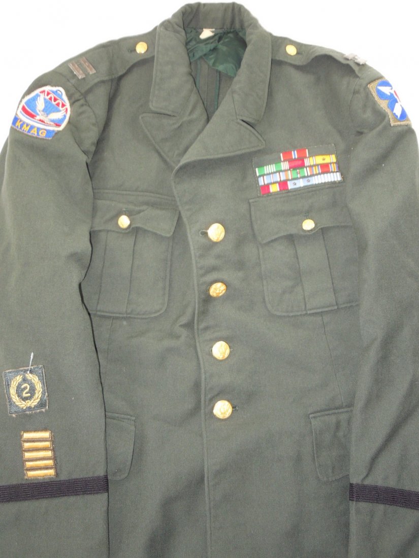 WWII - Korean War US Army Green Captain KMAG Uniform (1 of 4)
