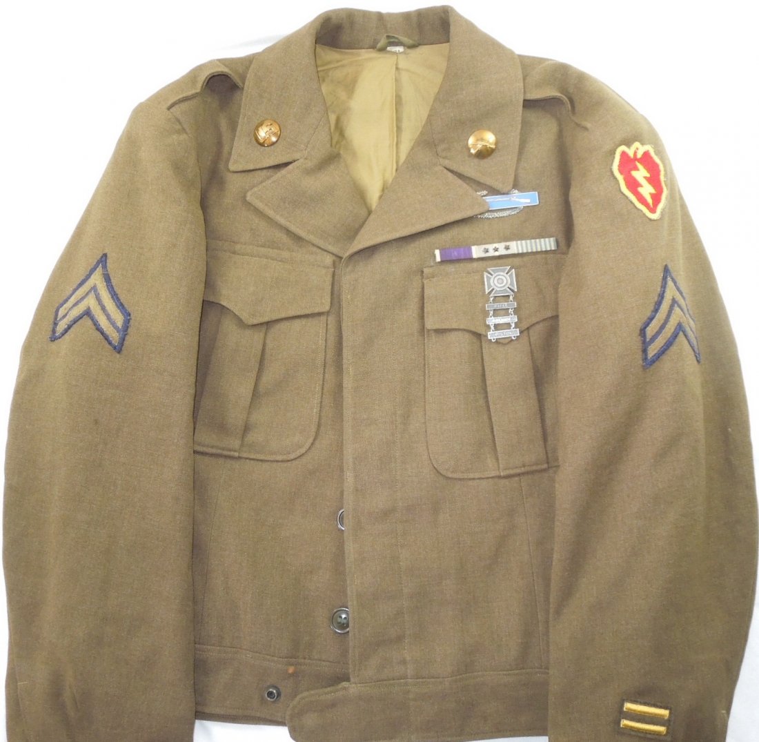 Korean War 25th Infantry Div. CIB Purple Heart Ike (1 of 5)