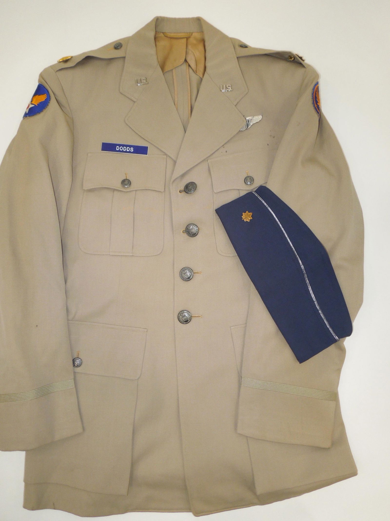 Korean War Usaf Air Force Silver Tans 15th Af Major Uniform