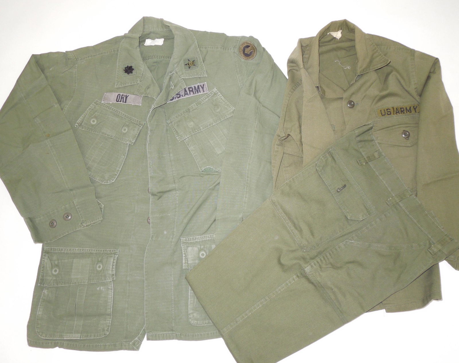 Vietnam War Army Named Lt. Colonel Jungle Jacket Lot of 2 (1 of 6)