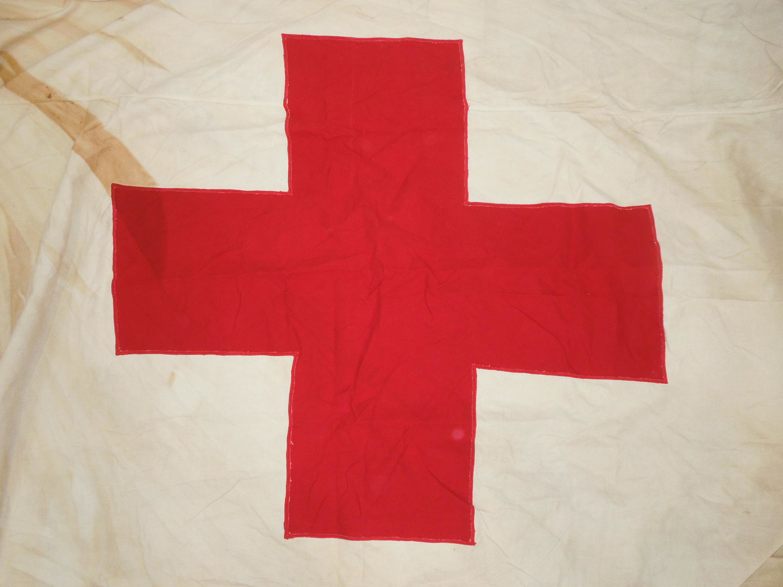 WWII US Military Medic Aid Station Flag (1 of 6)
