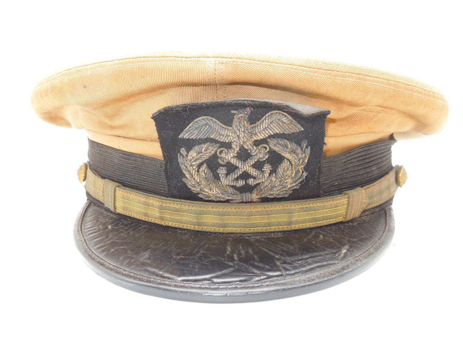 WWII US Maritime Service USMS Officer Visor Cap (1 of 4)