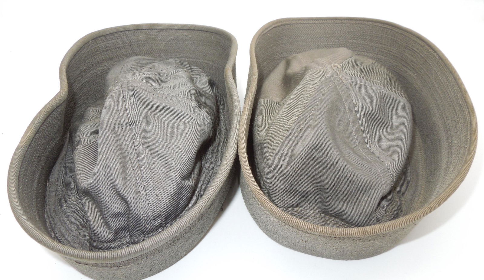 WWII USN Navy Sailors Gray Enlisted Caps Hats Lot of 2 (1 of 3)