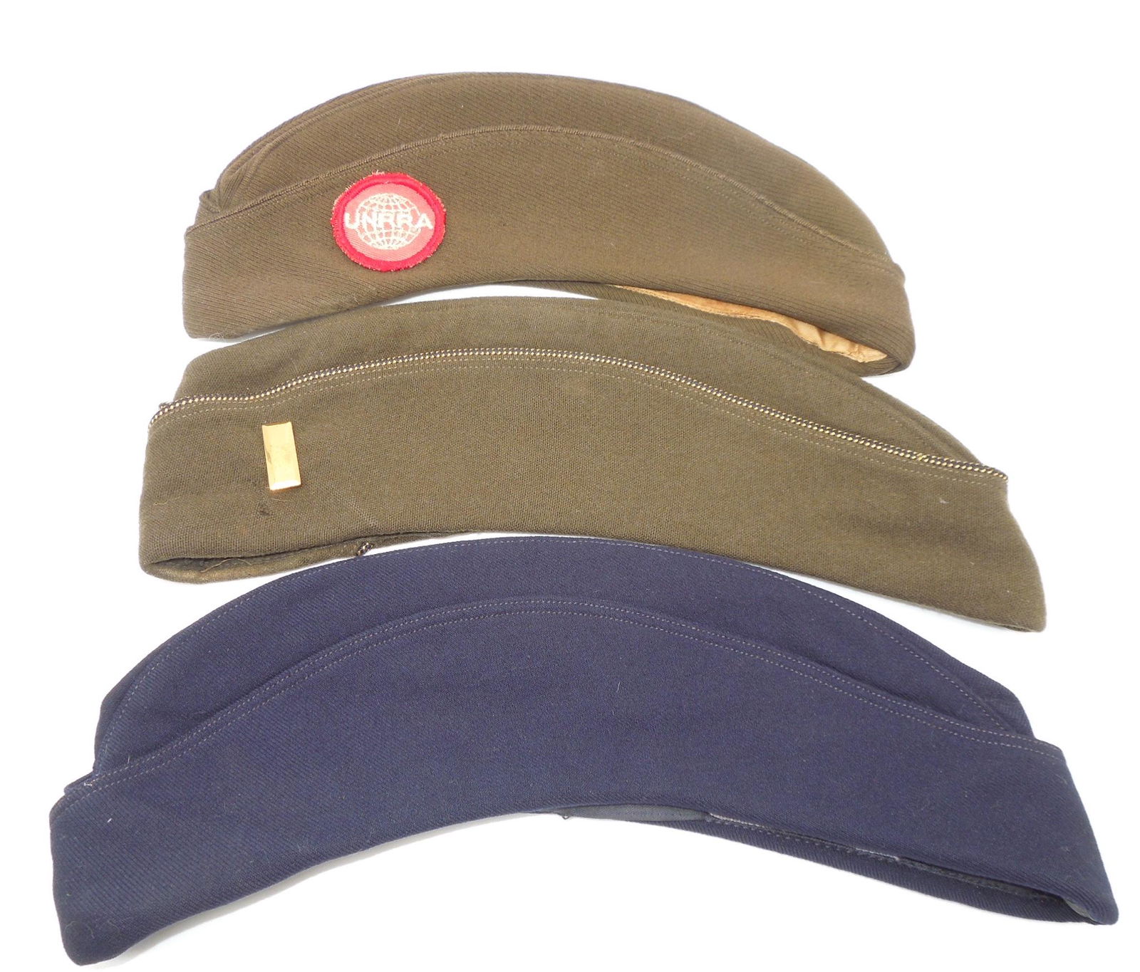 WWII USN Army WAC Navy WAVES UNRRA Womens Caps Hats Lot of 3 (1 of 6)