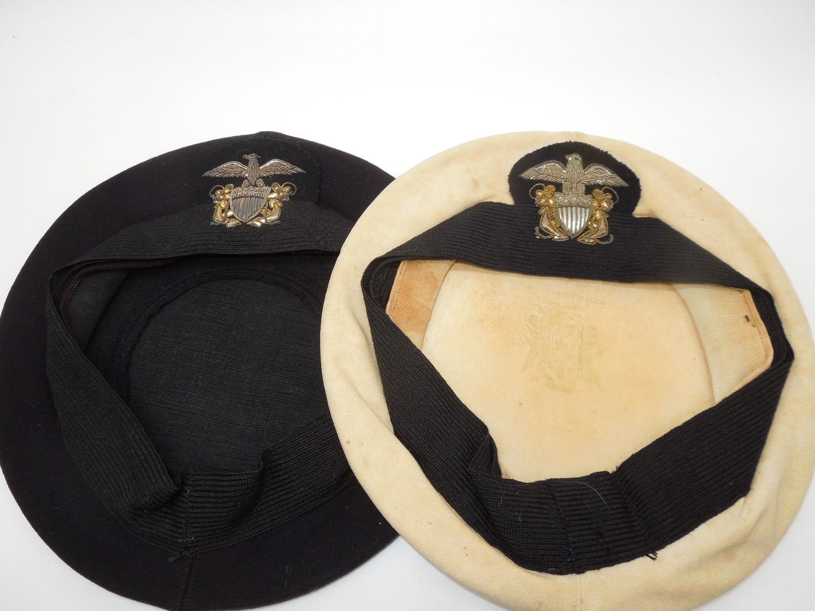 WWII Named USN Navy Nurse Corps NNC Officer Women's Bullion Caps (1 of 8)