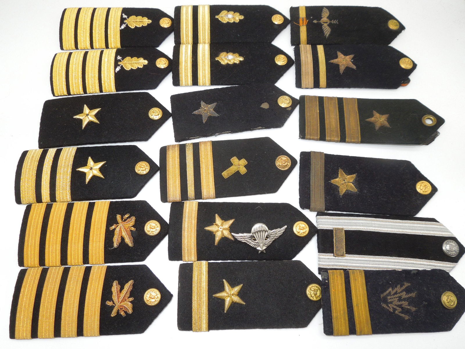 WWII - Vietnam US Navy USAF Air Force Officer Shoulder Boards Wing (1 of 8)