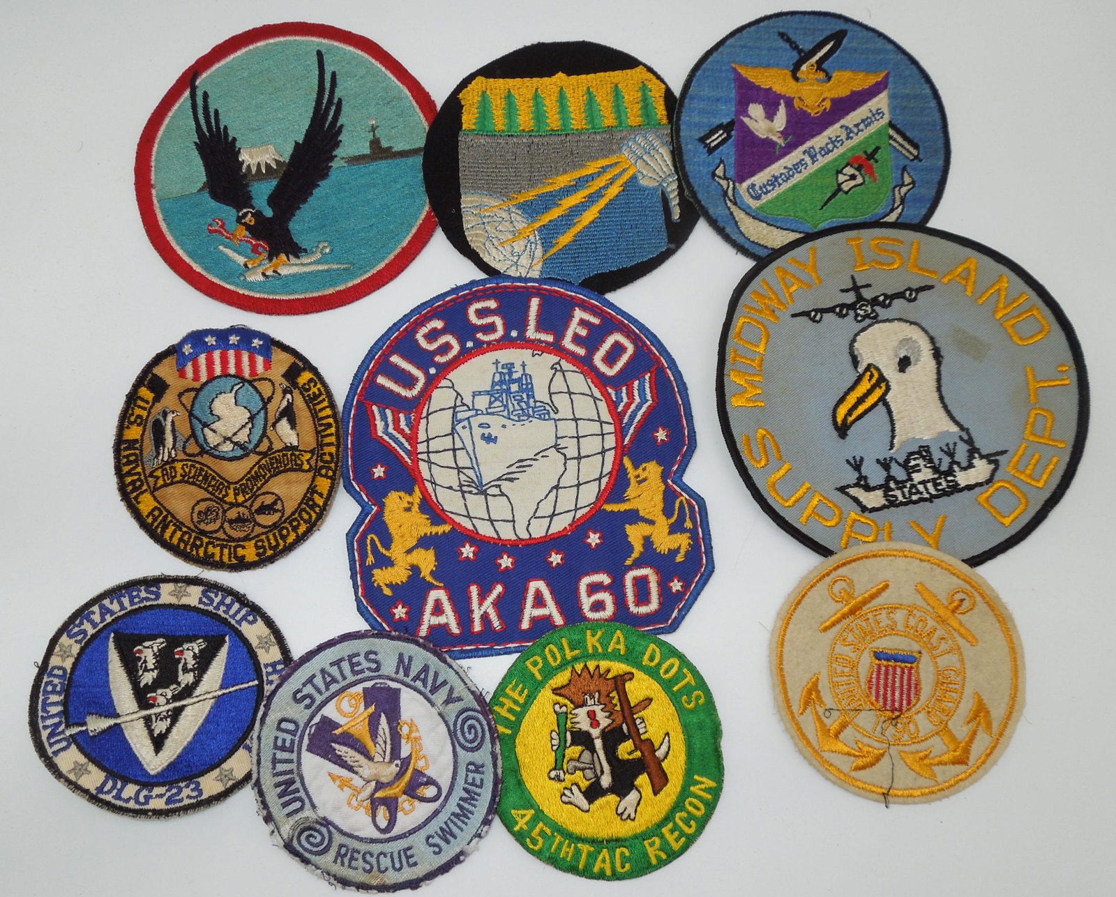 USN Navy Custom Made Patches 45th TAC Recon Lot of 10 (1 of 7)