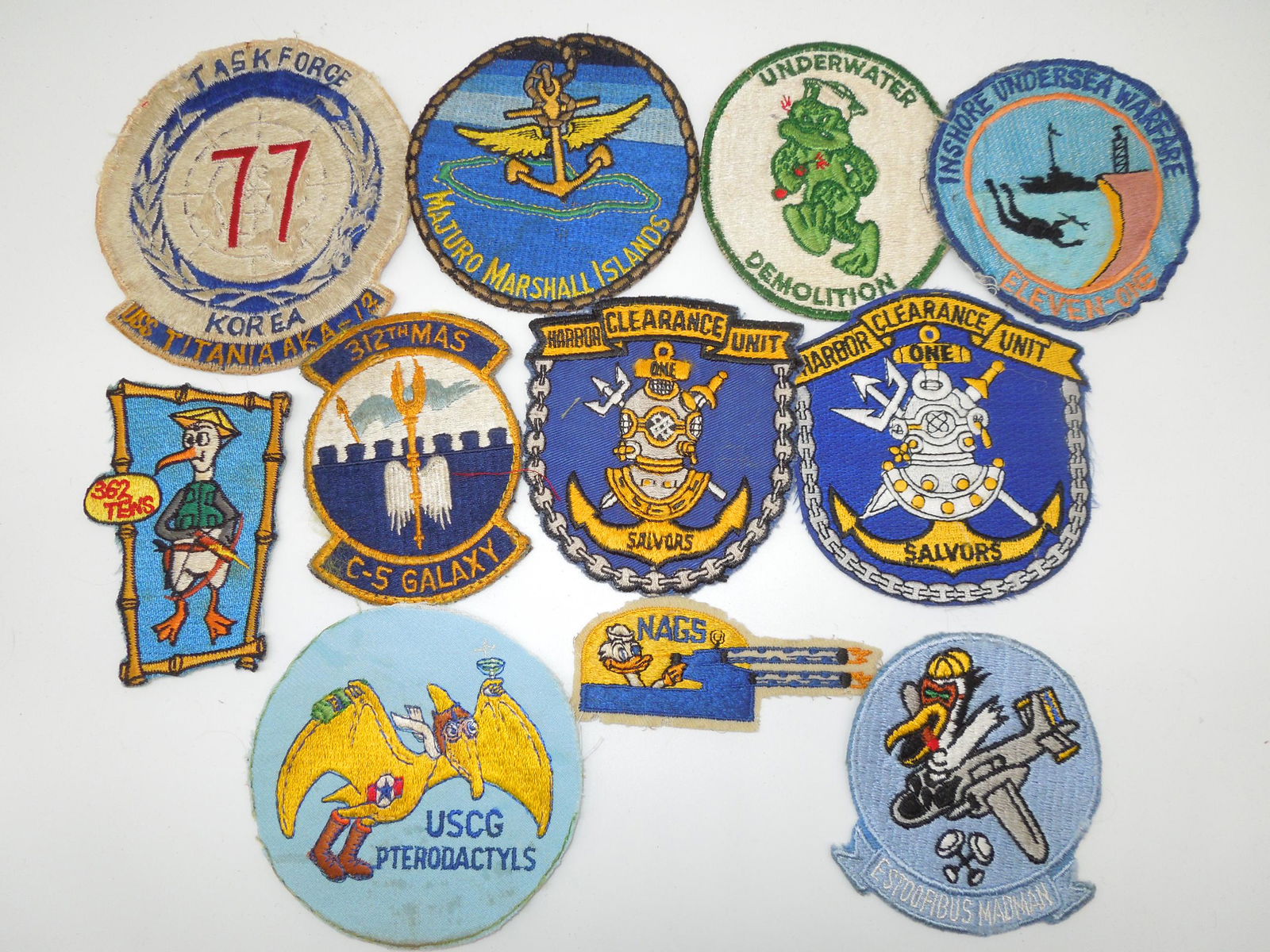 Vietnam War US Navy, Air Force, Coast Guard Patches UDT Lot of 11 (1 of 6)