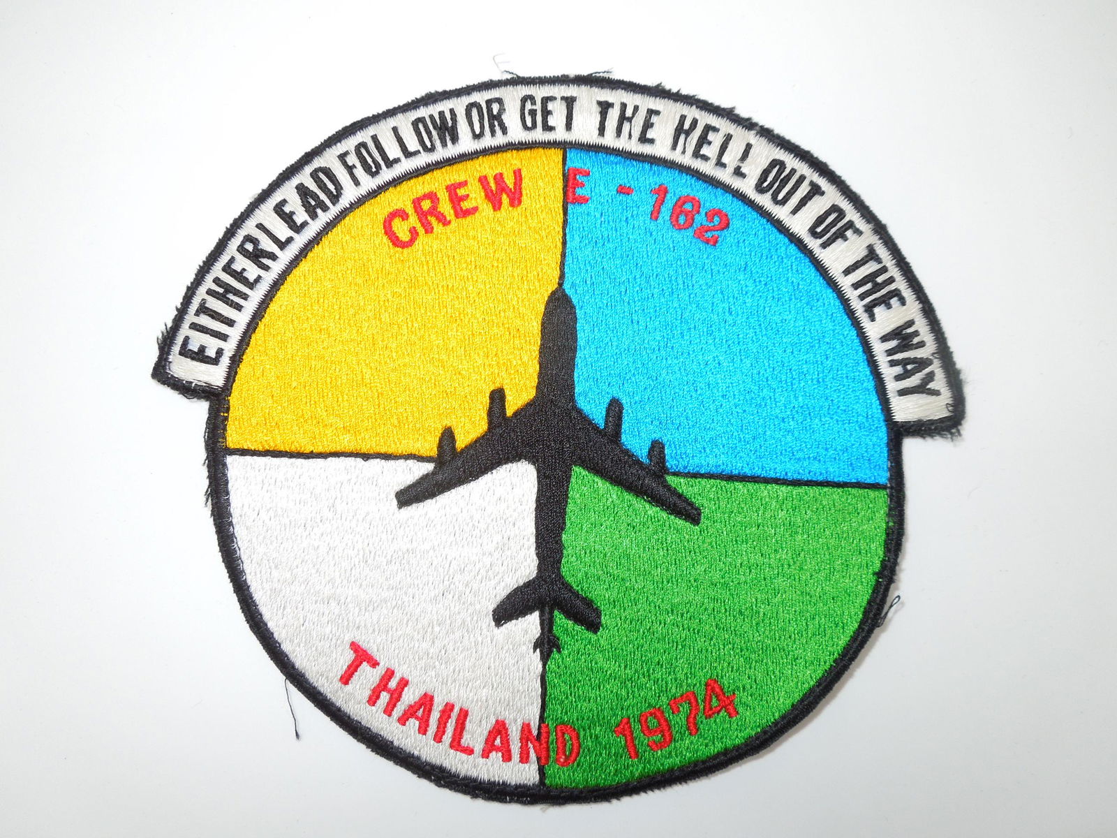 1974 Thailand E-162 USAF Air Force Theater Made Patch (1 of 2)