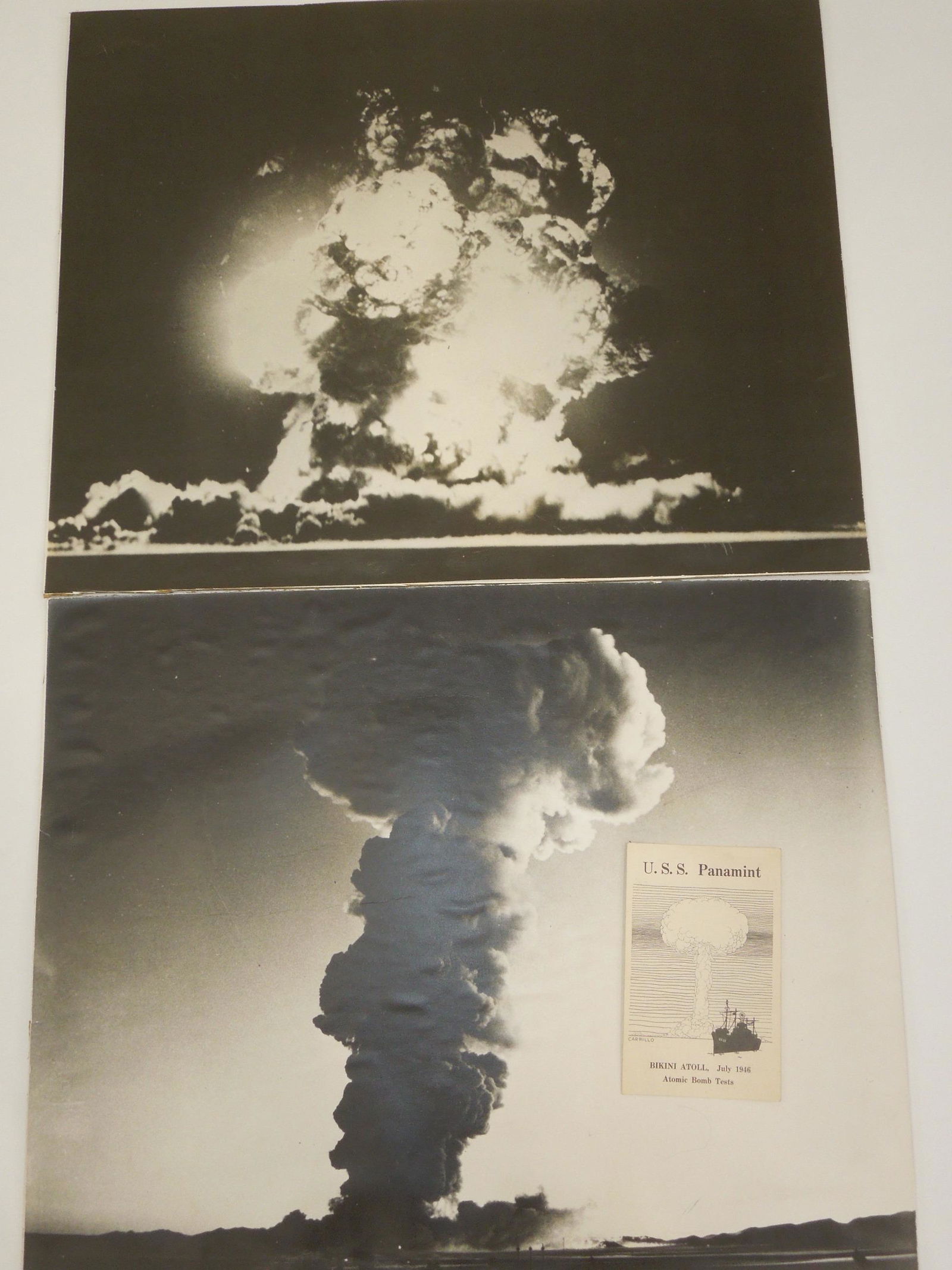 Bikini Atoll Atomic Bomb Test Photos Post Card USS Panamint (1 of 5)