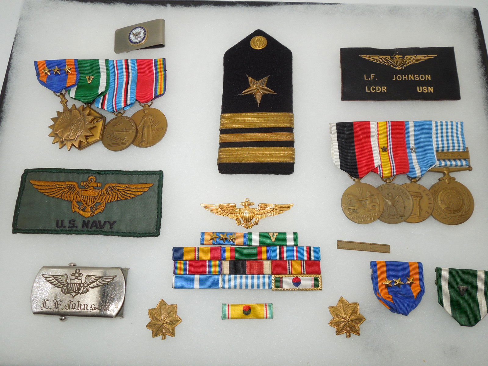 WWII - Korean War US Naval Aviator Named Medal Wings Group (1 of 13)