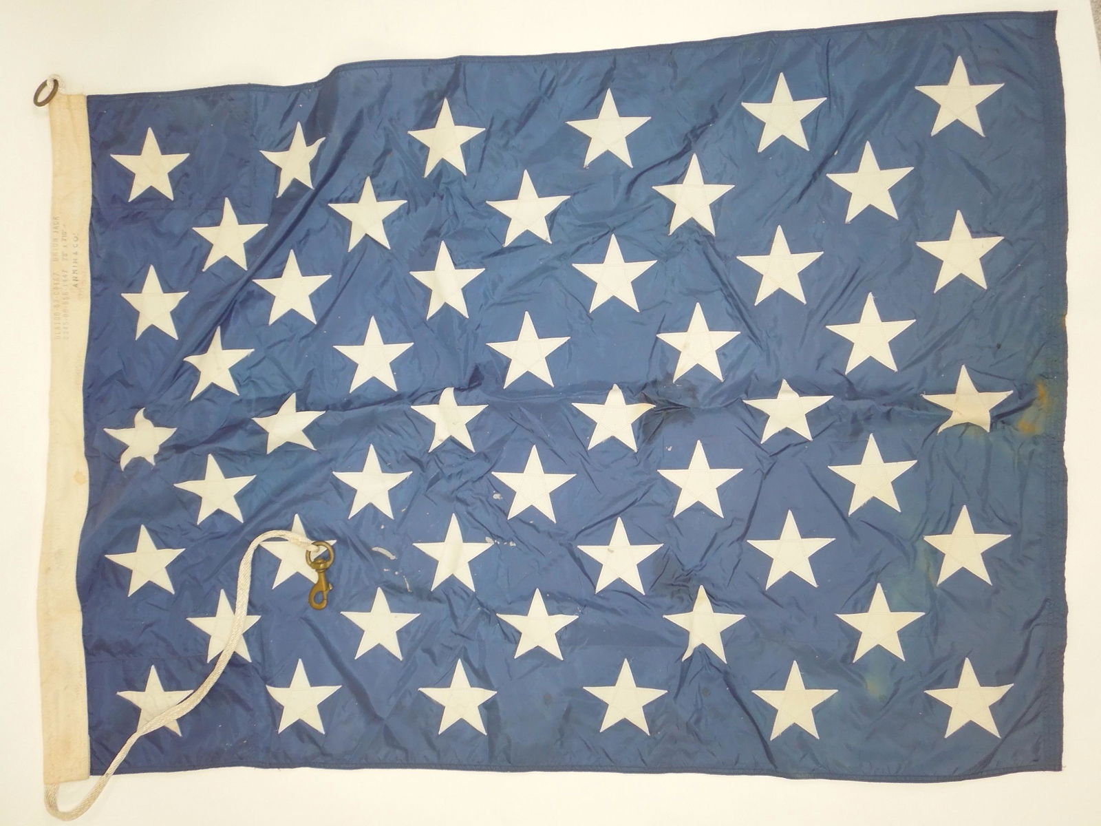 1983 Dated US Navy Ship Union Jack Nautical Flag (1 of 5)