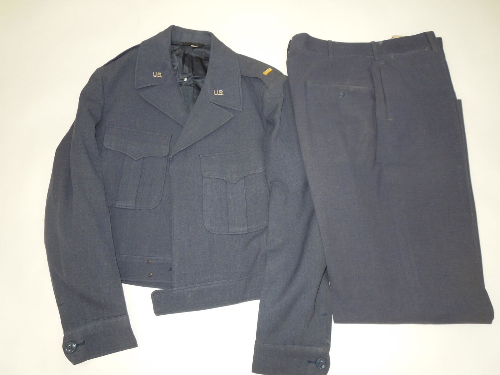 Korean War 1950 Named USAF Air Force OFFICER Ike Uniform Jacket & Pants (1 of 5)