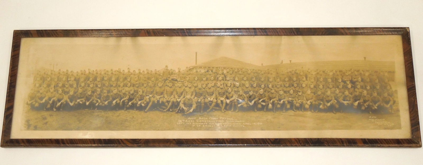 WWI 16th Aero Construction Company 1919 Yard Long Unit Photo (1 of 5)