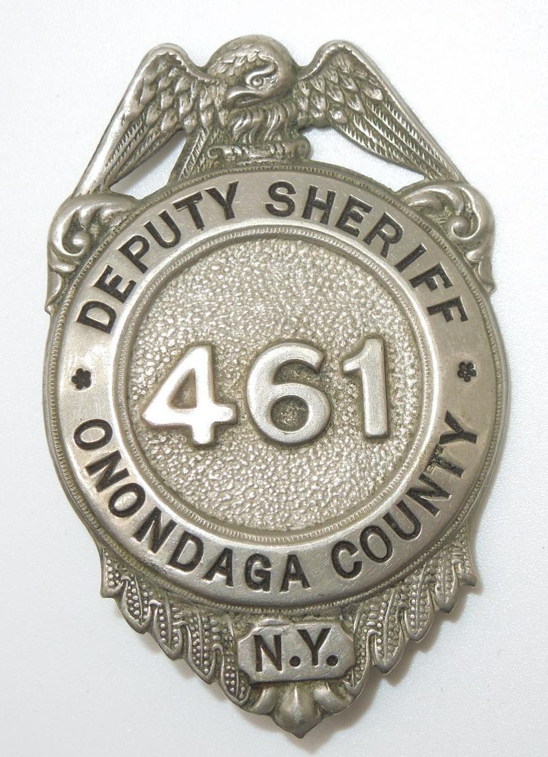 1928 Issue Onondaga County New York Deputy Sheriff Badge (1 of 2)