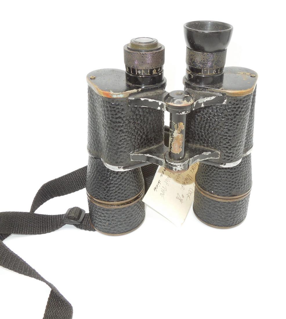 WWII Pearl Harbor 1942 Engraved Loaned USN Navy Binoculars Oct 15