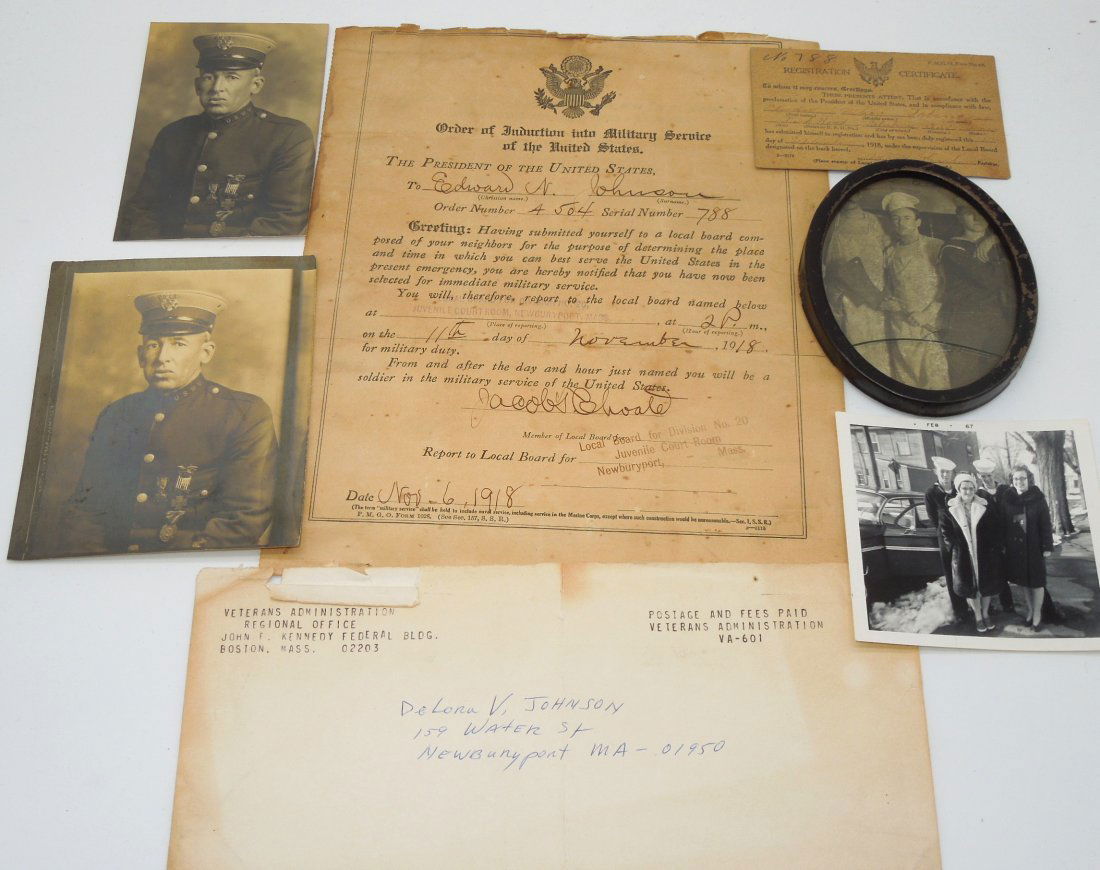 Spanish American War - WWI US Navy Veteran Photo & Paper Group (1 of 8)