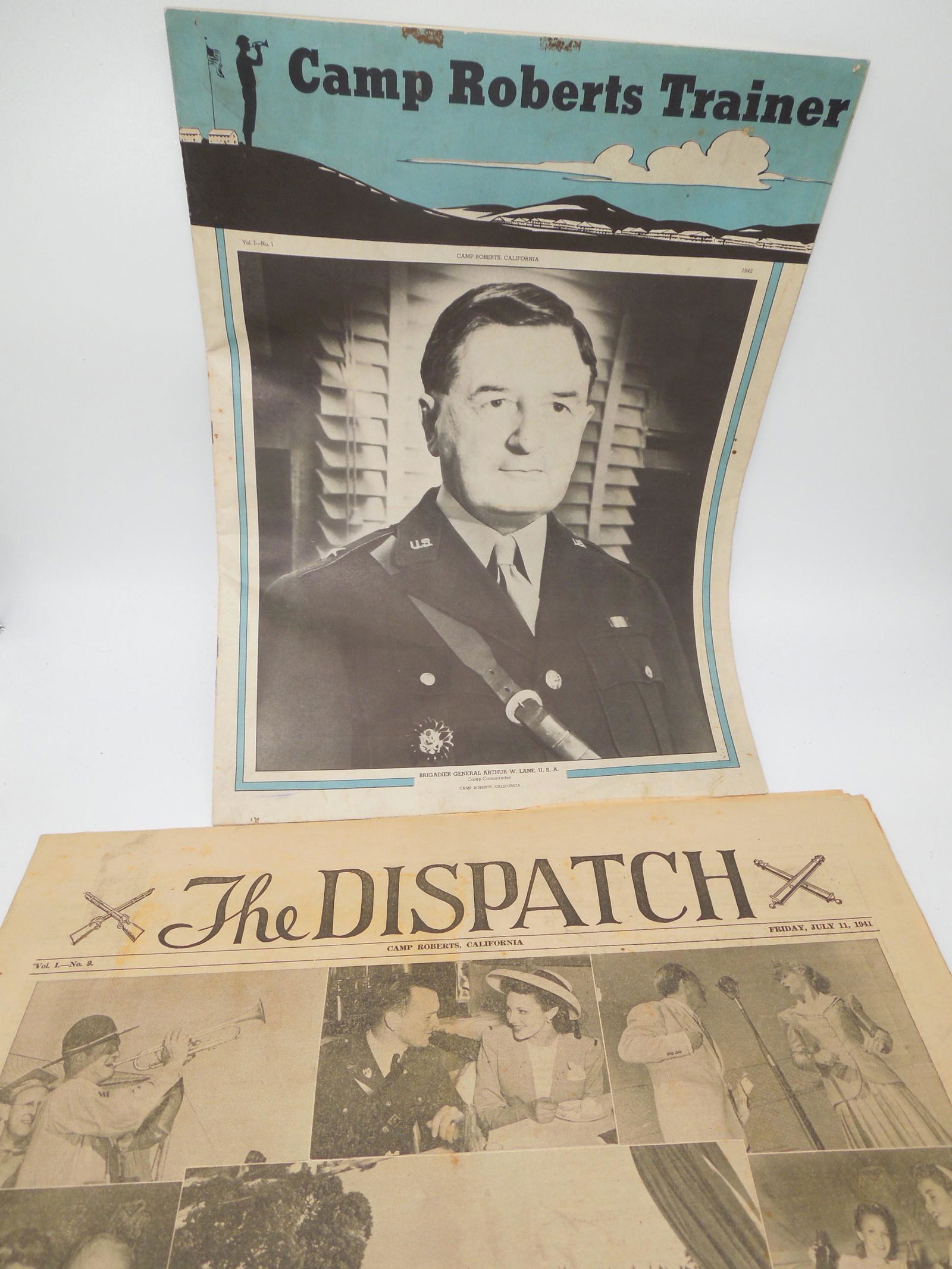 1941 US Army Camp Roberts, California Newspaper & Magazine WWII (1 of 8)