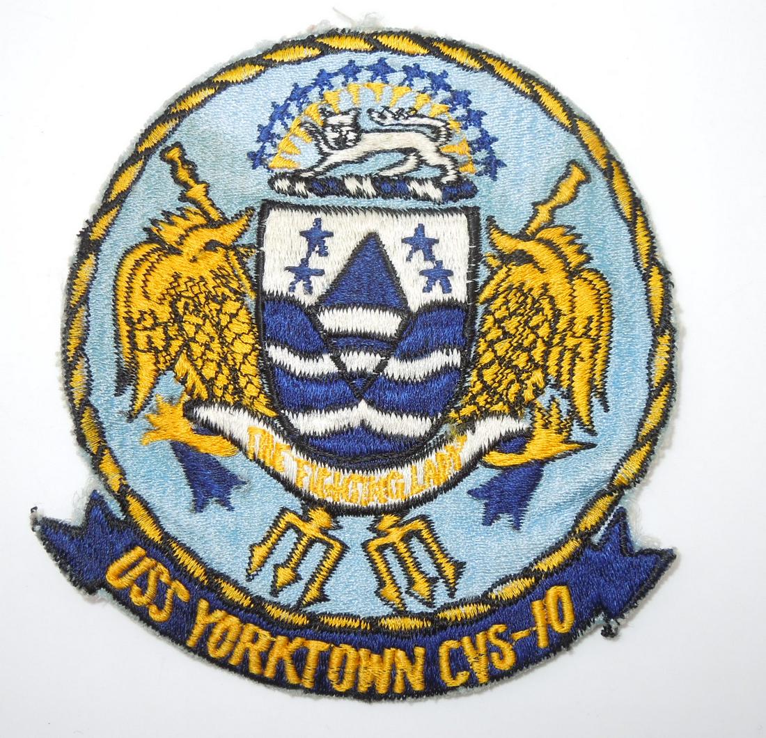 Vietnam USS Yorktown CVS-10 Aircraft Carrier Custom Made Navy Patch (1 of 2)