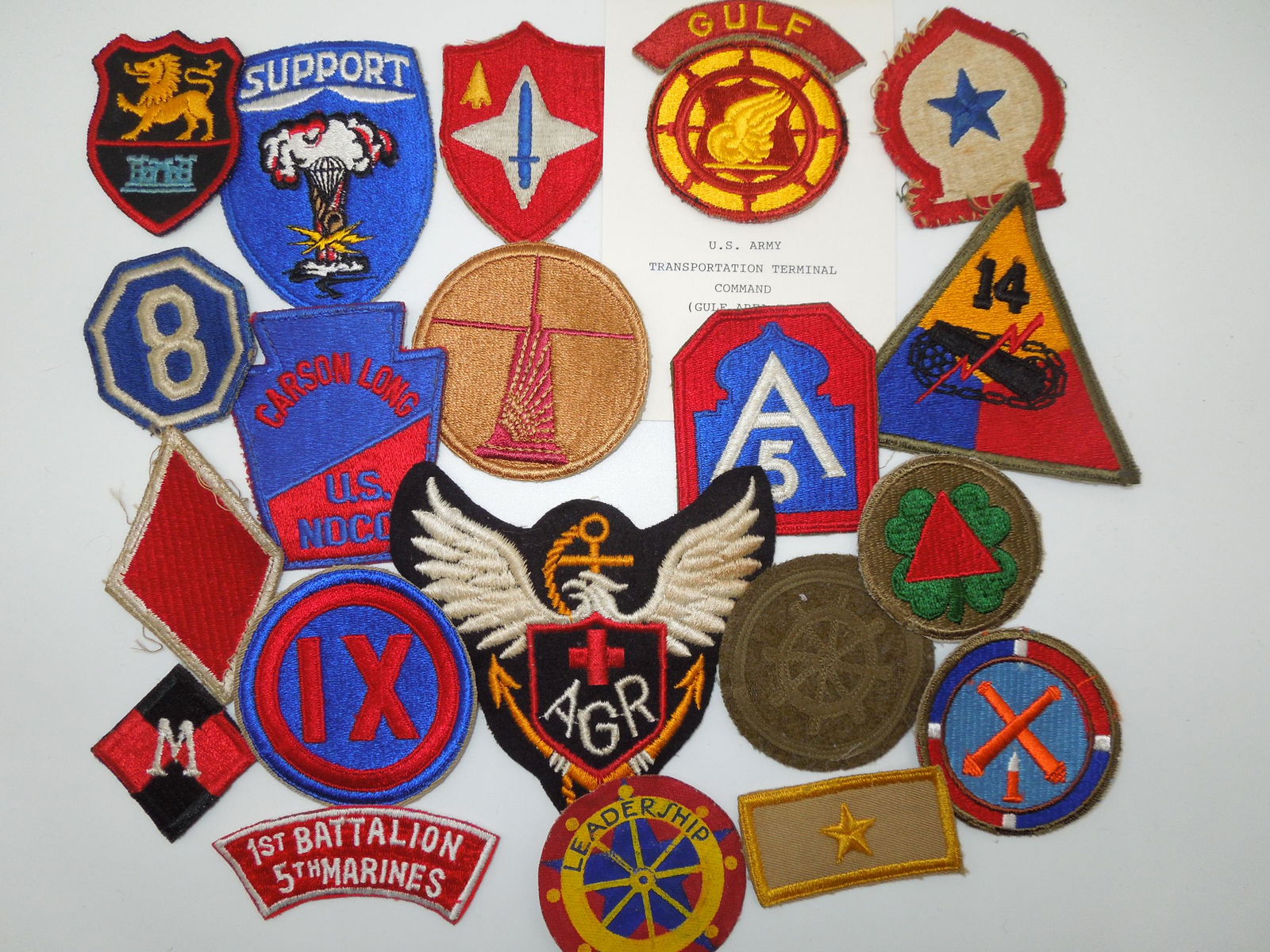 Lot of WWI - Vietnam US Military Patches & Insignia #1 (1 of 6)