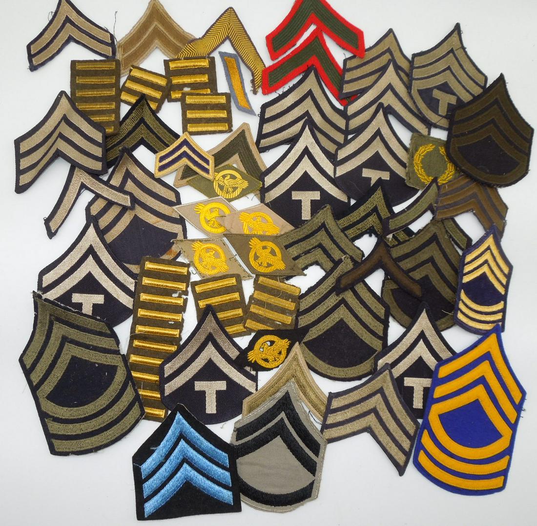 WWII US Army USMC Rank Stripes Patches Lot (1 of 6)