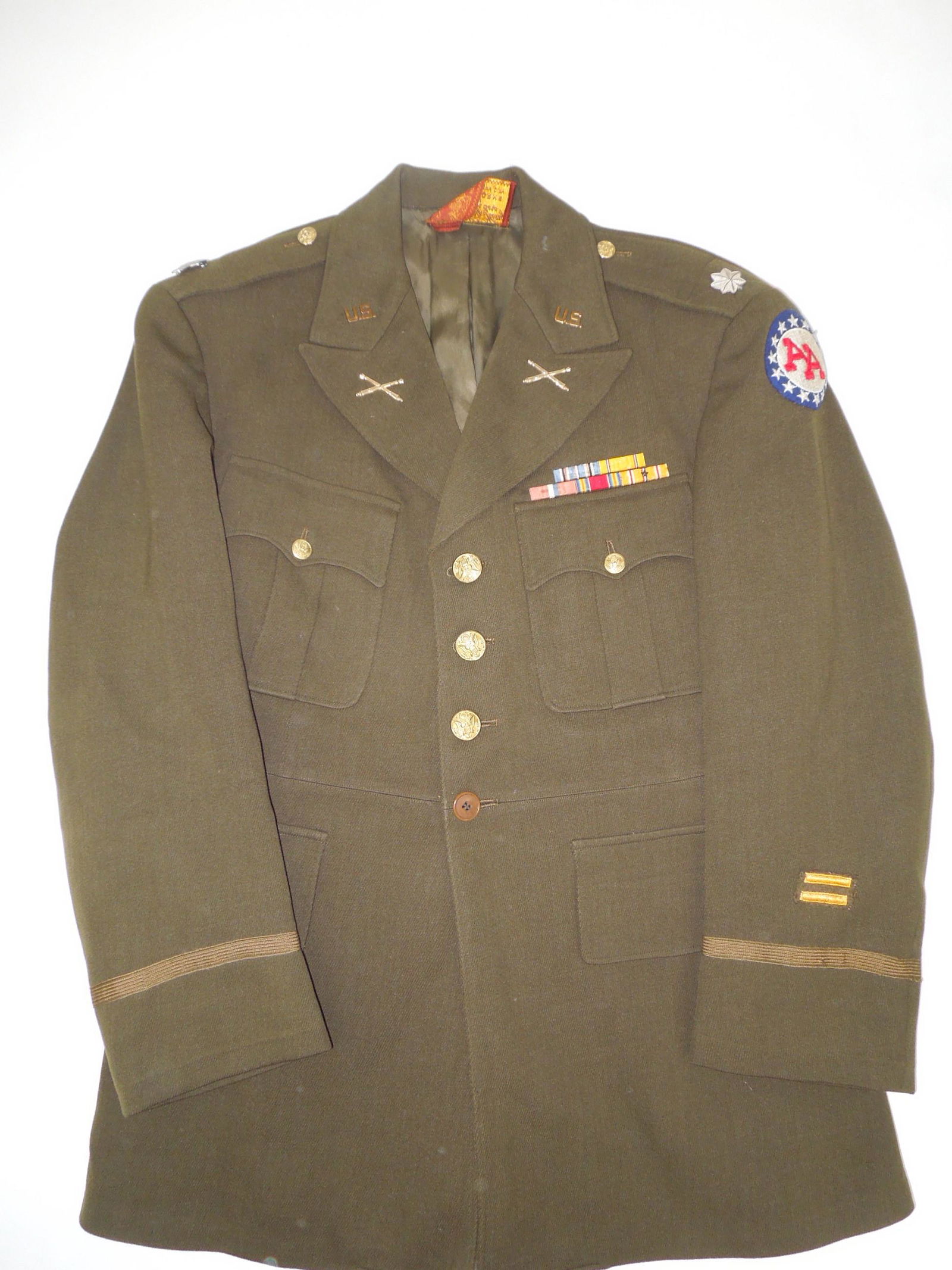 WWII US Army Lt. Colonel 14th AA Command Uniform Jacket (1 of 9)