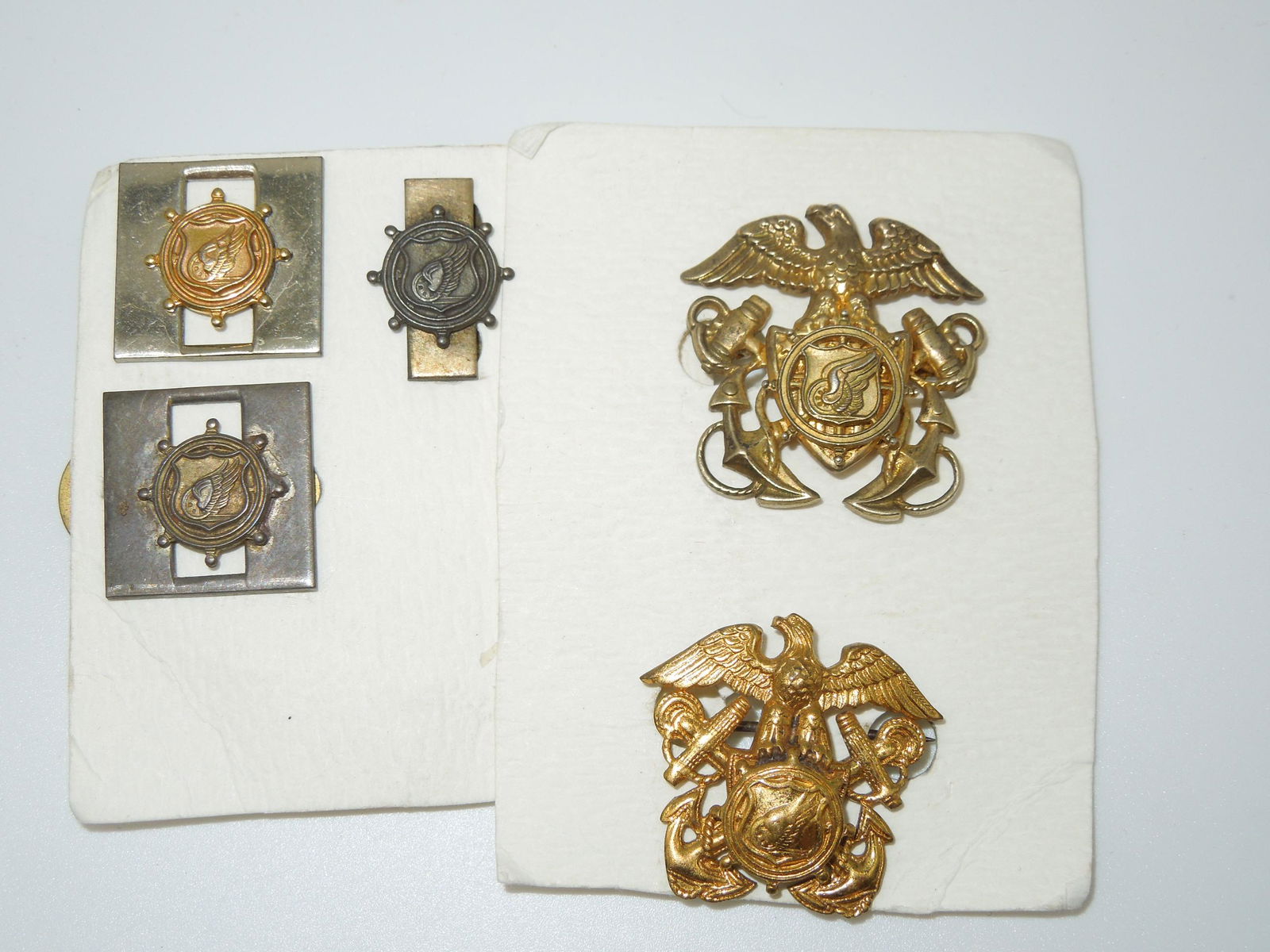 WWII US Army Transportation Service Navy Insignia Lot (1 of 4)