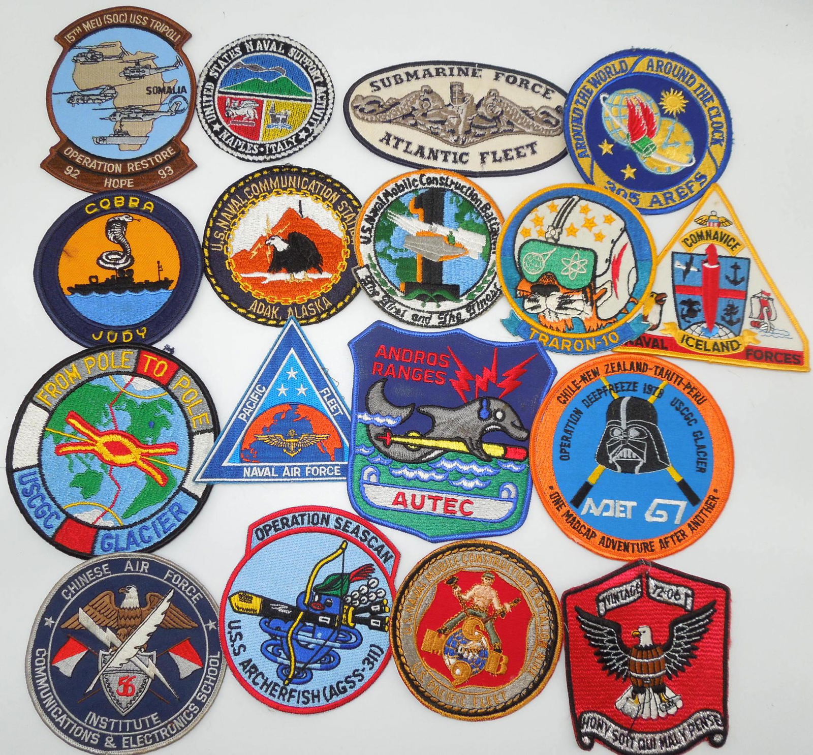 Vietnam - Modern USN Navy, USCG Coast Guard & Air Force Patch Lot (1 of 8)