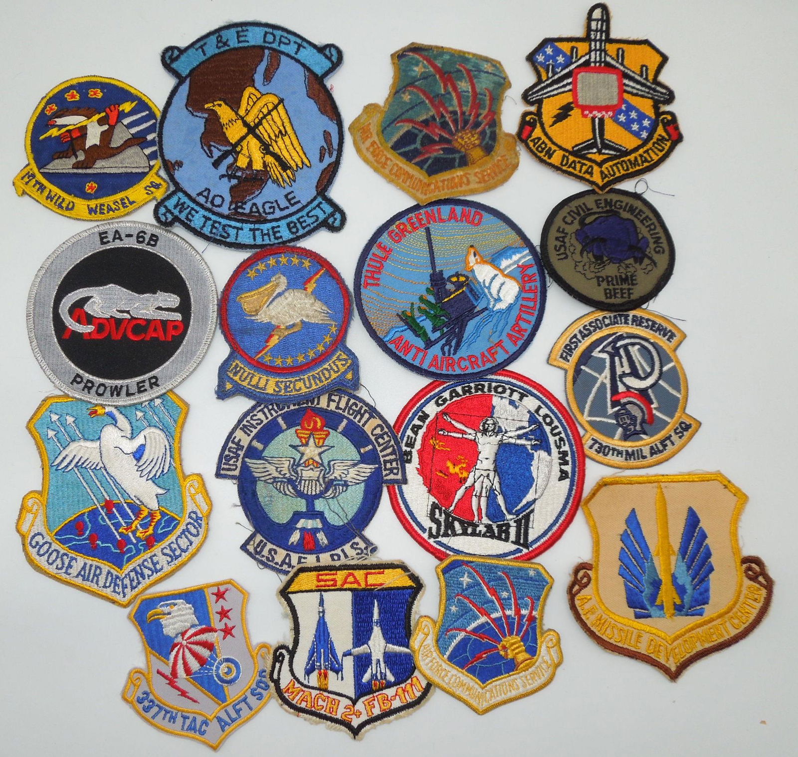 Vietnam - Modern USAF Air Force Patches Lot SAC FB-111, Wild Weasel, Skylab, plus more (1 of 9)