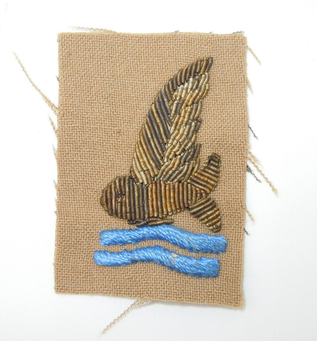 WWII Bullion Goldfish Club Patch USAAF Army Air Force Crashed Pilot (1 of 2)