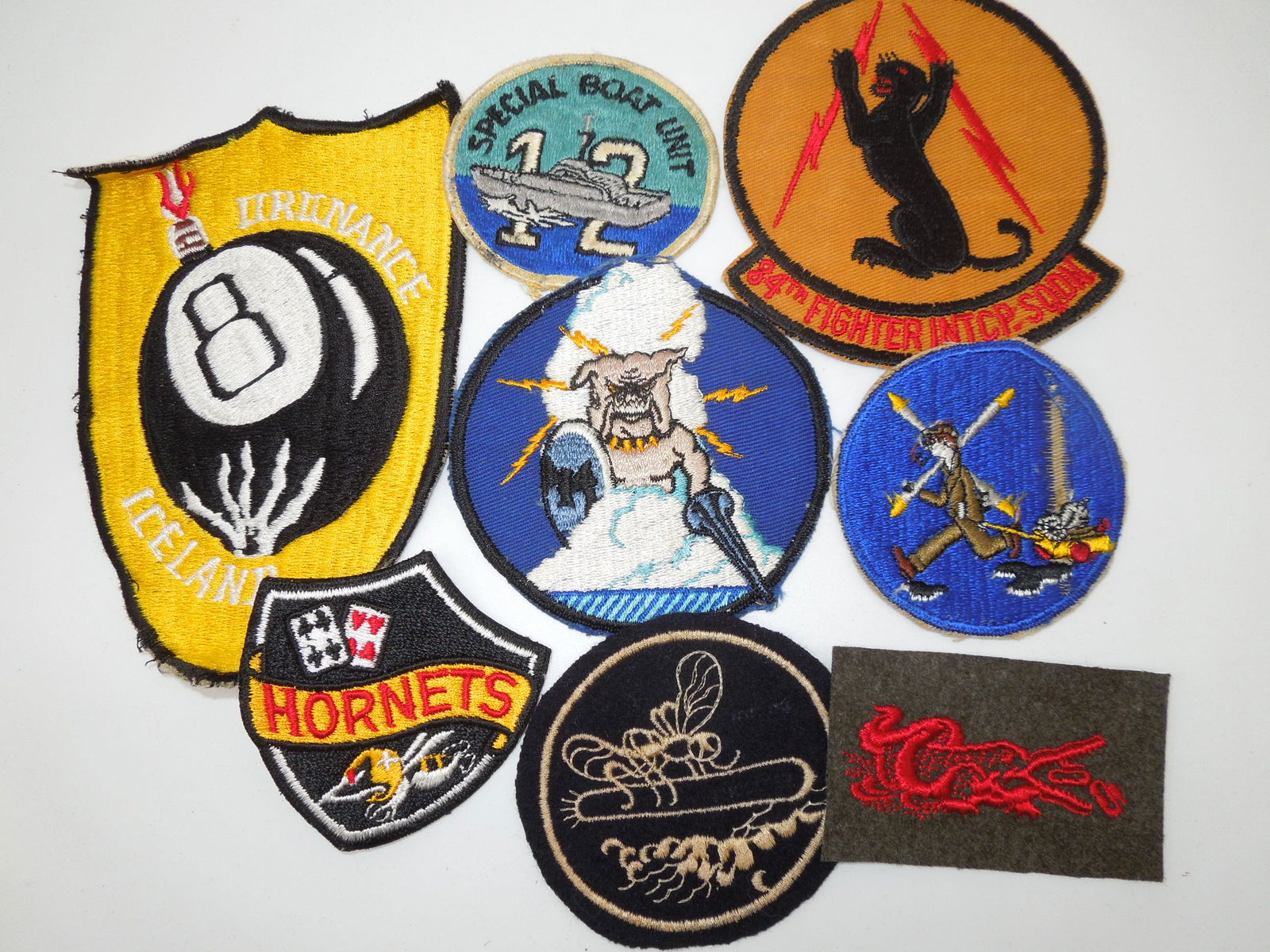 Vietnam Era US Navy Patches Ordnance Iceland Special Boat Unit 12 Hornets (1 of 5)