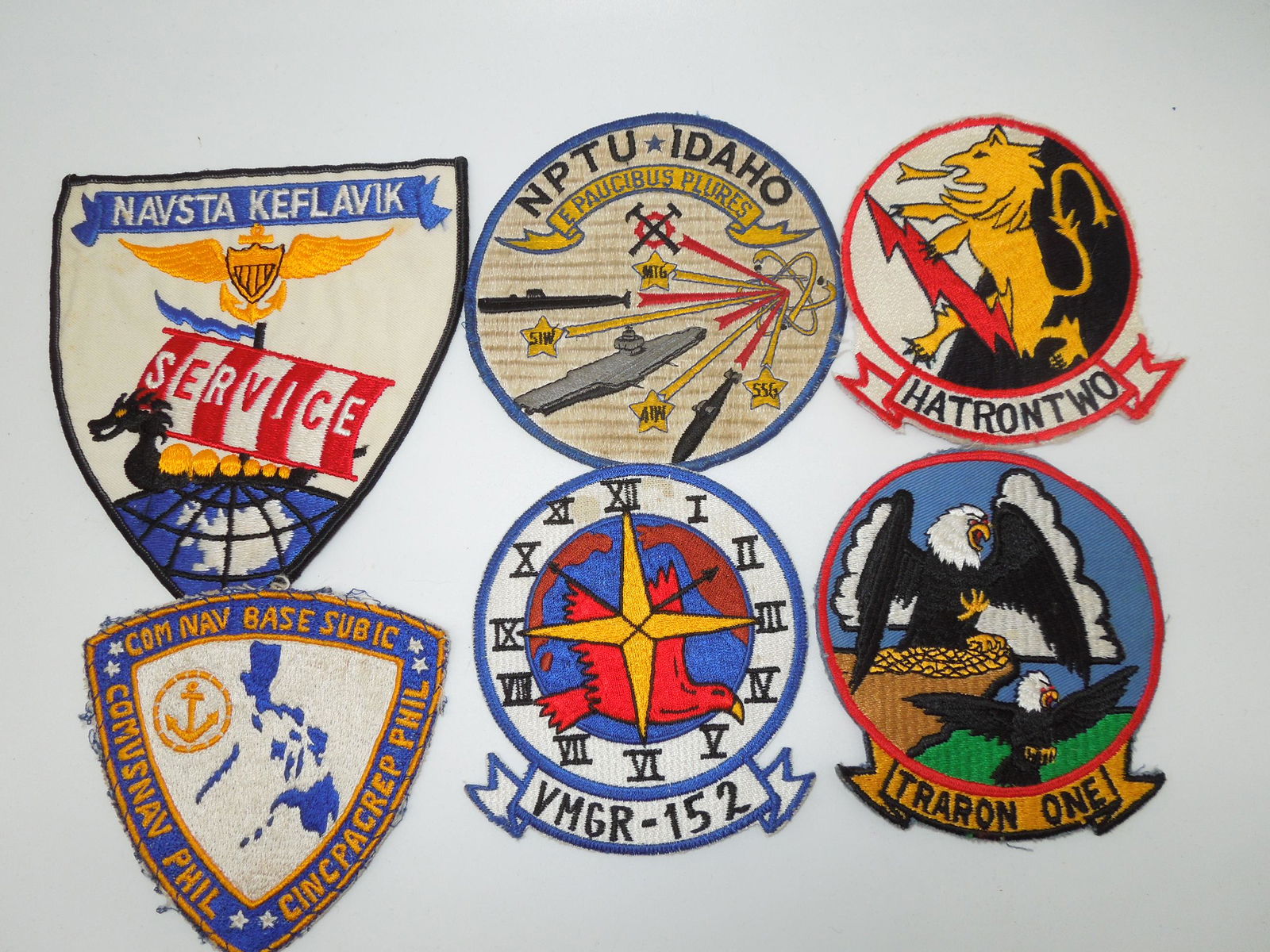 Vietnam Era US Navy Patches Subic Bay NPTU Idaho VMGR 152 (1 of 4)