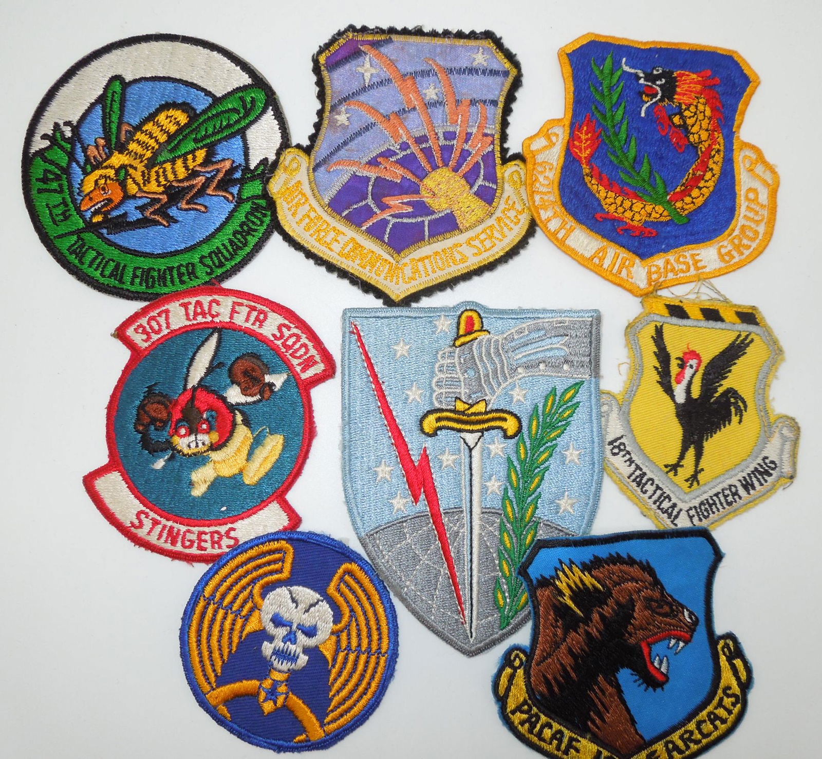Vietnam Era USAF Air Forces Patches 307th & 47th TFS Custom Made PACAF (1 of 6)