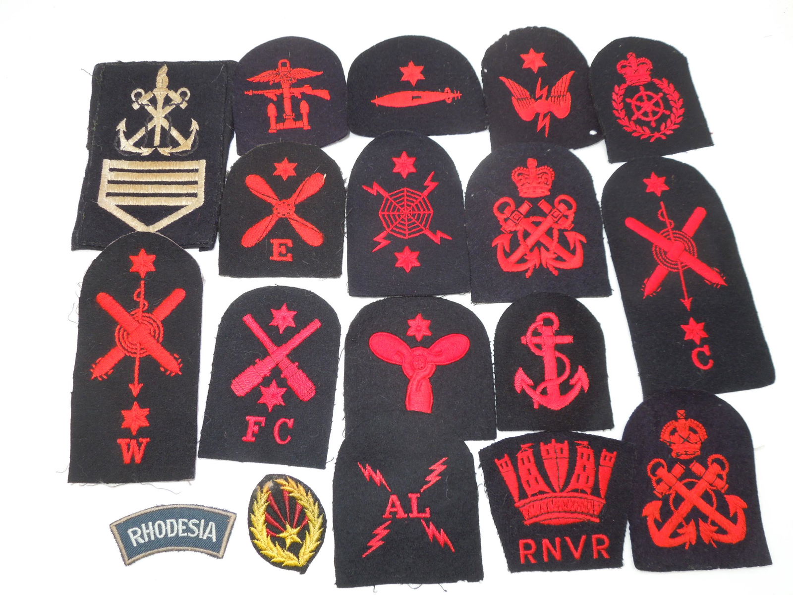 Vintage British & European Navy Naval Patches Rates (1 of 6)
