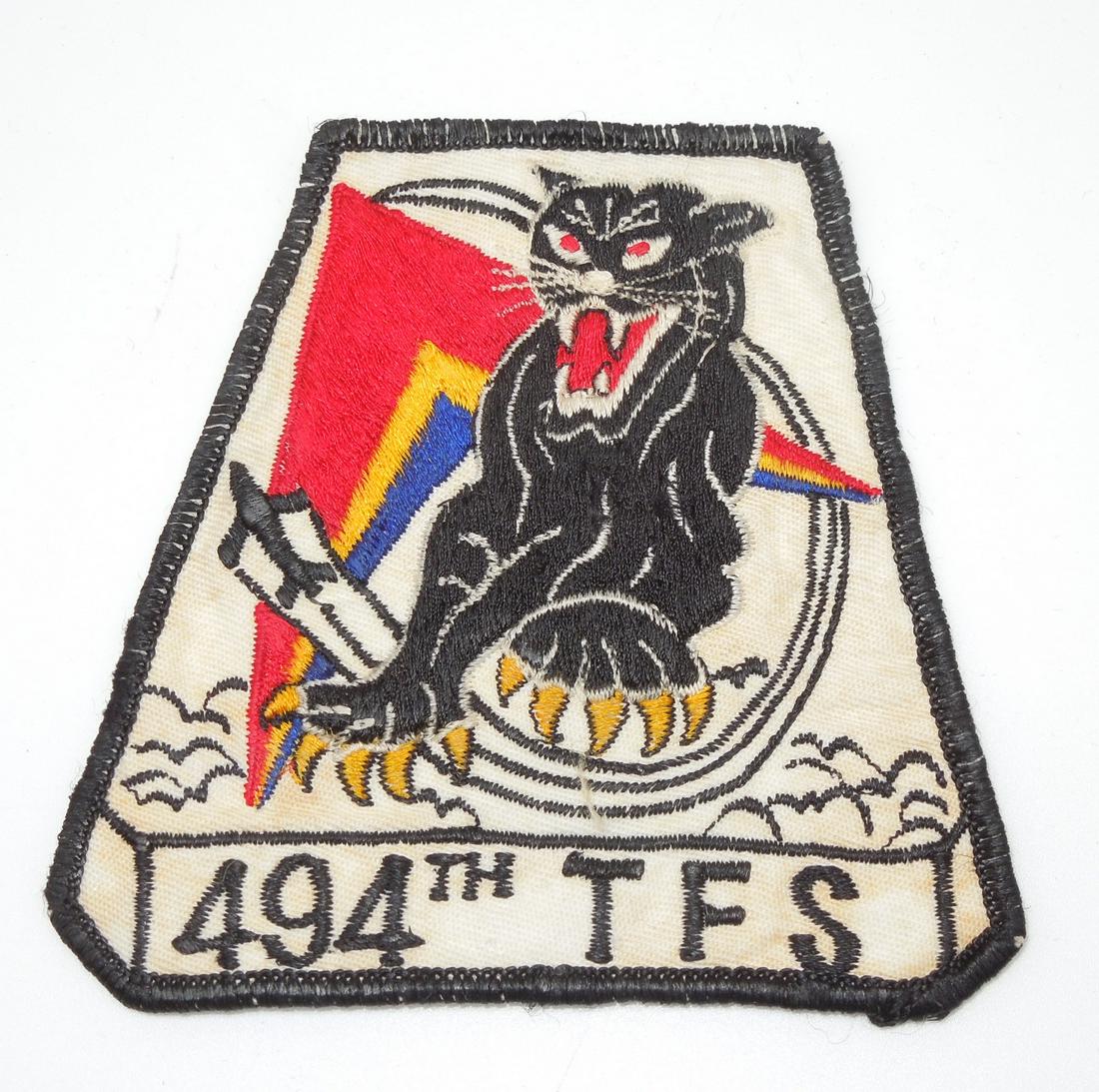 Custom Made Vintage USAF Air Force 494th Tactical Fighter Squadron Patch (1 of 2)
