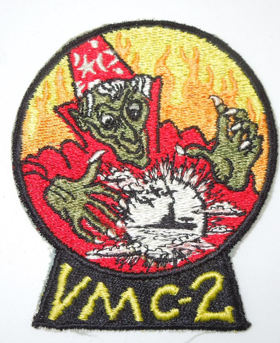 Korean War Era USMC Marine Corps VMC-2 Photo Squadron Patch Custom Made (1 of 2)