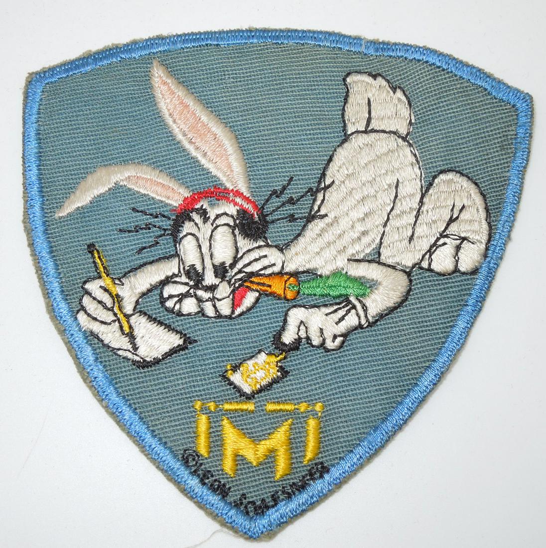 Korean War USAF Air Force Morse Intercept Operator Patch Bugs Bunny Keesler AFB (1 of 2)