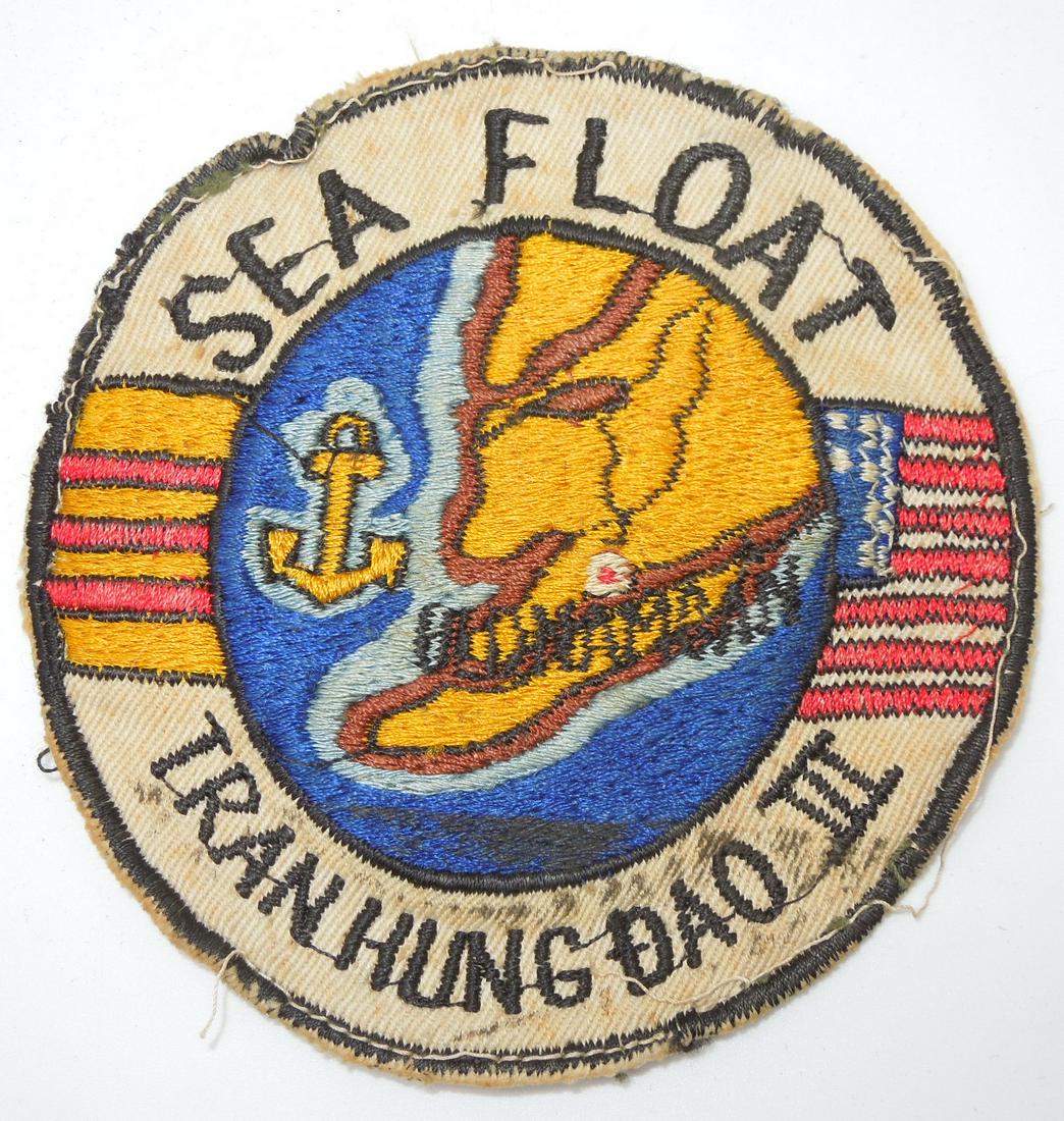 1969 Joint US & RVN Navy Operation Sea Float Tran Hung Dao Patch (1 of 2)