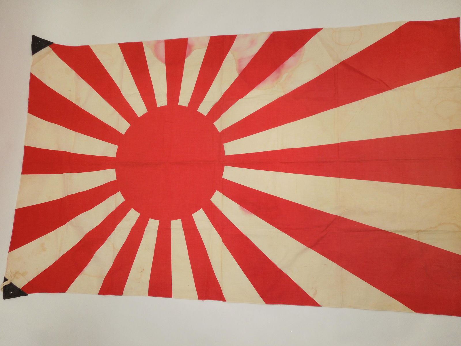 WWII Era Japanese Japan National Flag Meatball Silk Flag #3 (1 of 4)